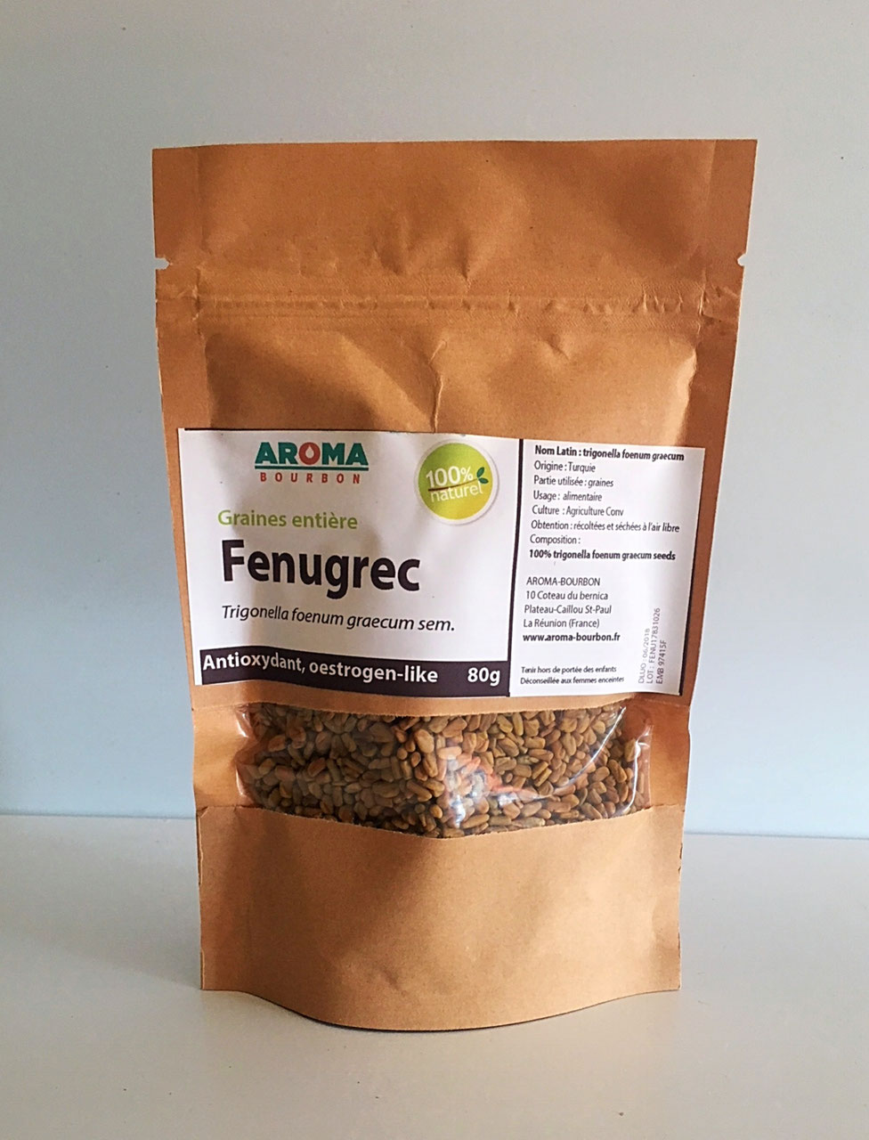 FENUGREC (graines entières) (Trigonella Foenum–Graecum)