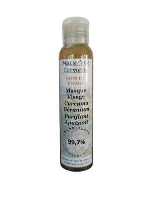 Masque visage curcuma géranium